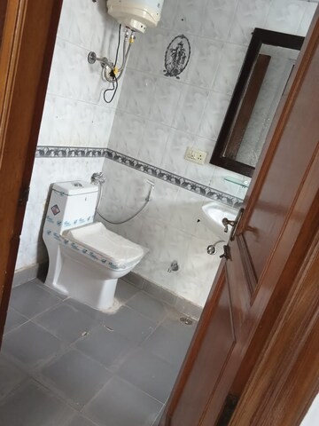Bathroom in 3 BHK Builder Floor at Nehru Enclave – for Rent