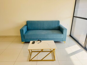 Living Room in 1 BHK Apartment at Paranjape Blue Ridge, Hinjewadi – for Rent