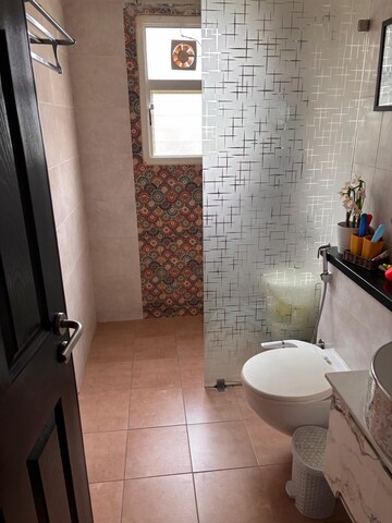 Bathroom in 3 BHK Apartment at Sobha City Mykonos, Thanisandra Main Road – for Rent