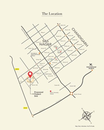 2 BHK Apartment – Map Location View at Sector 99 - for Sale