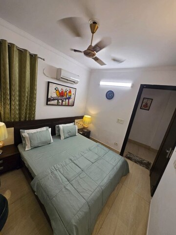 Living Room in 3 BHK Apartment at Freedom Fighters Enclave – for Rent