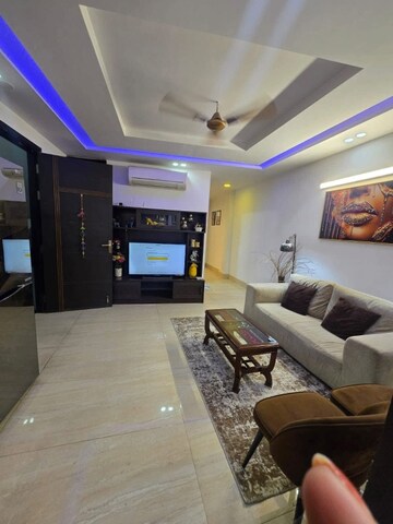 Living Room in 3 BHK Apartment at Freedom Fighters Enclave – for Rent