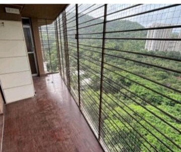 Balcony in 3 BHK Apartment at Kalpataru Hills, Manpada – for Rent