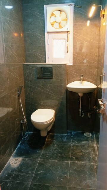 Bathroom in 3 BHK Apartment at Vasant Kunj – for Rent
