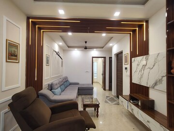 Living Room in 3 BHK Builder Floor at Puri Kohinoor, Sector 89 – for Rent