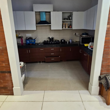 Kitchen in 3 BHK Apartment at Maya Garden City, Nagla Road – for Sale