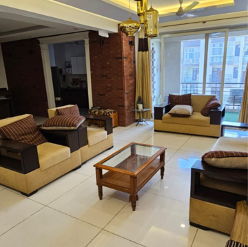 Living Room in 3 BHK Apartment at Maya Garden City, Nagla Road – for Sale