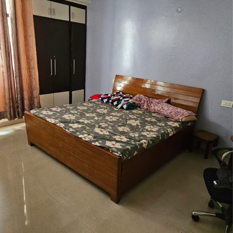 Bedroom, maya-garden-city 3 Bedroom 1852 Sq.Ft. Apartment In Nagla Road Zirakpur 9058113