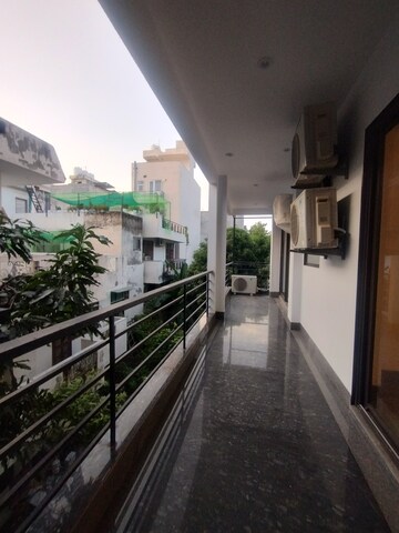 Balcony in 4 BHK Builder Floor at Ansal Sushant Lok I, Sector 43 – for Rent