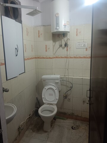 Bathroom in 1 BHK Builder Floor at Panchsheel Vihar – for Rent