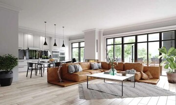 Living Room in 4 BHK Apartment at Godrej Vrikshya, Sector 103 – for Sale