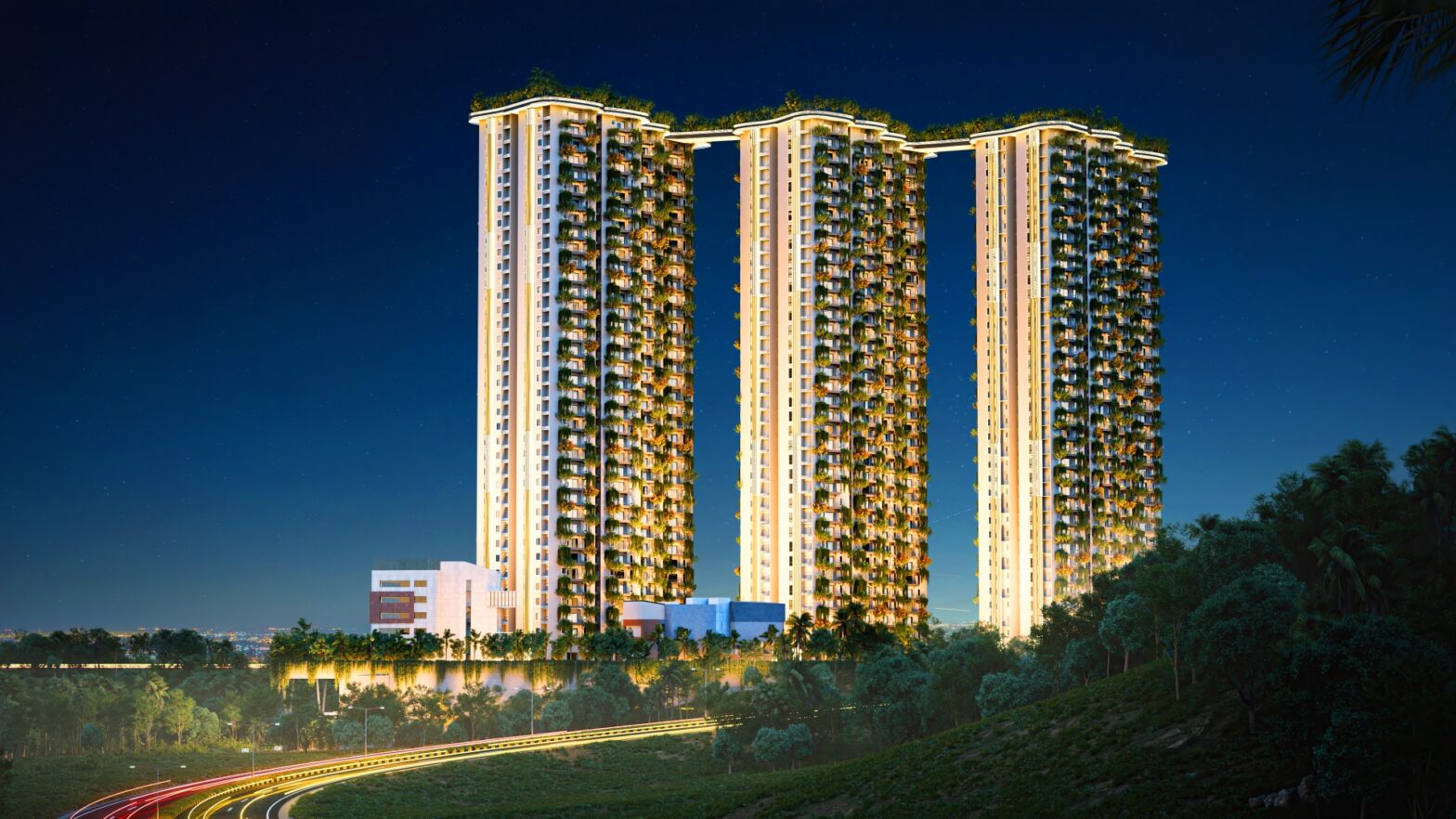 3 BHK + Pooja Room 1500 Sq.Ft. Apartment in Sukhii Ubuntu