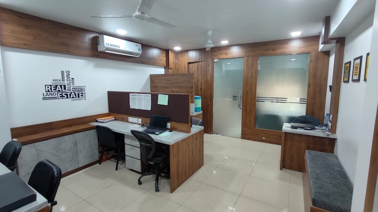 Living Room, swati-trinity Commercial Office Space 610 Sq.Ft. In Shela Ahmedabad 9058479