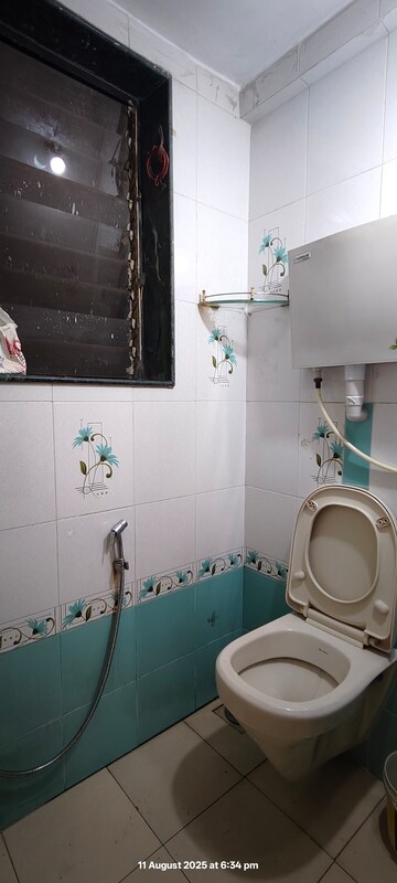 Bathroom in 1 BHK Apartment at Jivan Vihar, Bhandup East – for Rent