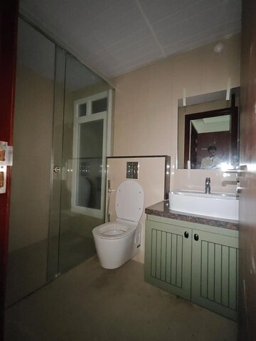 Bathroom in 4 BHK Apartment at L&T Raintree Boulevard, Hebbal – for Rent