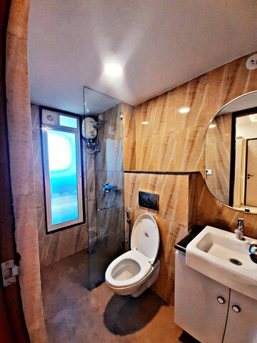 Bathroom in 2.5 BHK Apartment at Thane West – for Rent