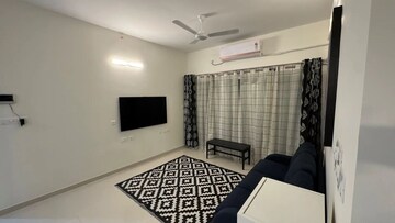 Living Room in 3 BHK Apartment at L&T Raintree Boulevard, Hebbal – for Rent