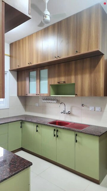 Kitchen in 3 BHK Apartment at L&T Raintree Boulevard, Hebbal – for Rent