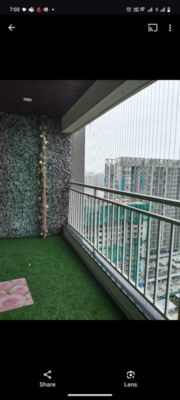 Balcony in 3 BHK Apartment at Mantra Insignia, Mundhwa – for Rent