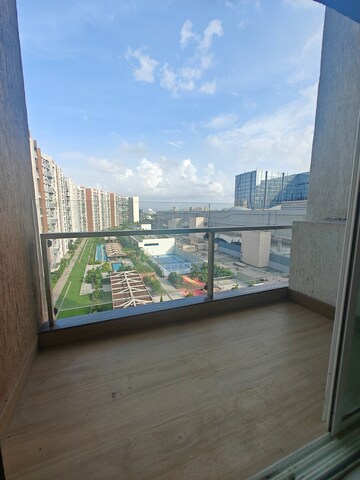 Balcony in 3 BHK Apartment at L And T Seawoods Residences, Seawoods – for Rent