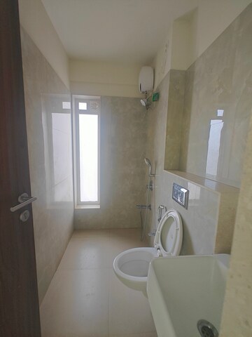 Bathroom in 3 BHK Apartment at L And T Seawoods Residences, Seawoods – for Rent