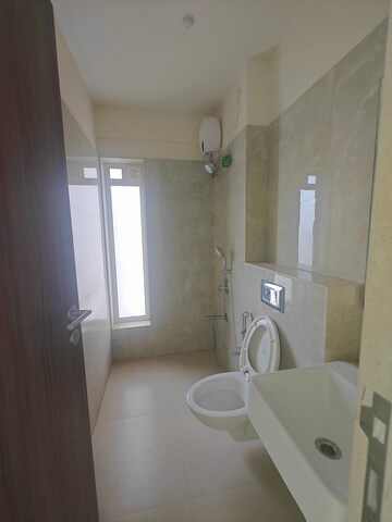 Bathroom in 3 BHK Apartment at L And T Seawoods Residences, Seawoods – for Rent