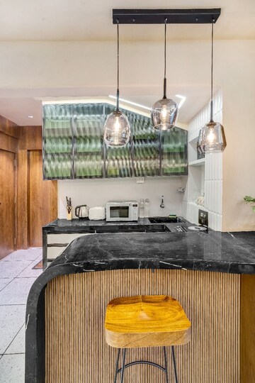Kitchen in 1 BHK Apartment at Garnet Villa CHS, Khar West – for Rent