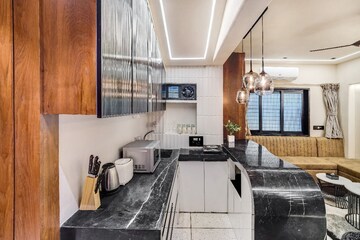 Kitchen in 1 BHK Apartment at Garnet Villa CHS, Khar West – for Rent