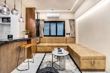 Living Room in 1 BHK Apartment at Garnet Villa CHS, Khar West – for Rent