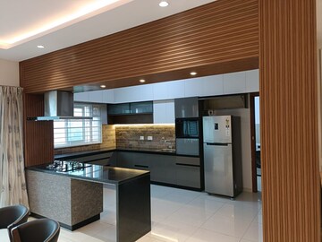 Kitchen in 4 BHK Apartment at L&T Raintree Boulevard, Hebbal – for Rent