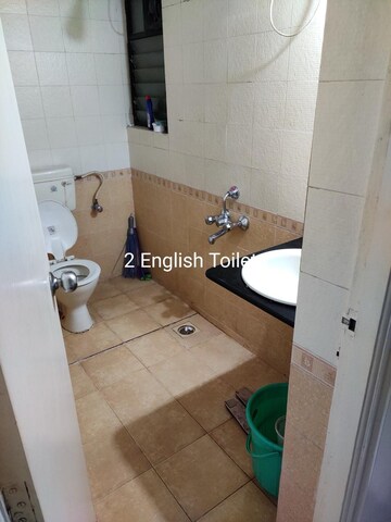 Bathroom in 3 BHK Apartment at Bramha Avenue, Kondhwa – for Rent
