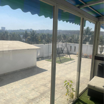 Balcony in 3 BHK Apartment at B.K. Pate Agasti, Walvekar Nagar – for Rent
