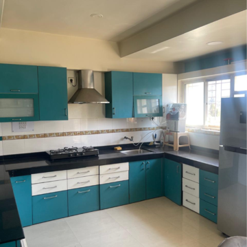 Kitchen in 3 BHK Apartment at B.K. Pate Agasti, Walvekar Nagar – for Rent