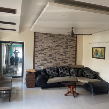 Living Room in 3 BHK Apartment at B.K. Pate Agasti, Walvekar Nagar – for Rent