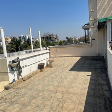 Balcony in 3 BHK Apartment at B.K. Pate Agasti, Walvekar Nagar – for Rent