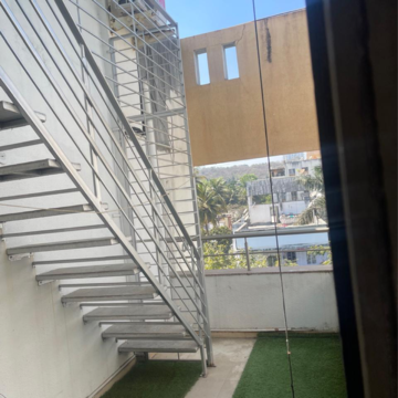 Staircase in 3 BHK Apartment at B.K. Pate Agasti, Walvekar Nagar – for Rent