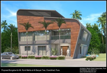4 BHK Villa – Exterior View View at 46 Banyan Tree, Chandkhed - for Sale