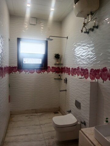 Bathroom in 2 BHK Builder Floor at Ansals Sushant City – for Rent