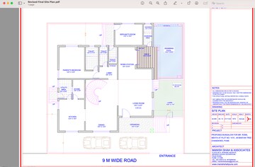 Floor Plan in 4 BHK Villa at 46 Banyan Tree, Chandkhed – for Sale