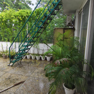 Balcony in 2.5 BHK Builder Floor at Malviya Nagar – for Rent