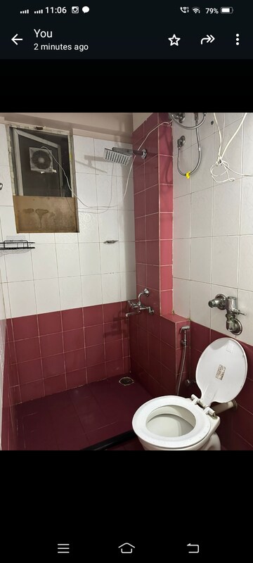 Bathroom in 1 BHK Apartment at Hiranandani Estate Penrose, Thane West – for Rent