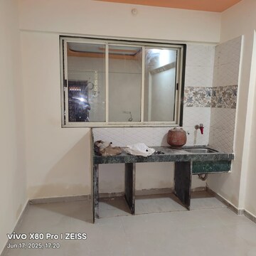 Kitchen in 1 RK Apartment at Shalibhadra Towers, Mira Road – for Sale