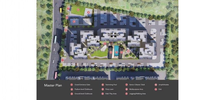 Master Plan, kohinoor-riverdale 2 Bedroom 767 Sq.Ft. Apartment In Kharadi Pune 9059613