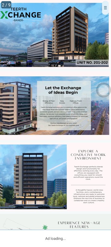  Office Space – Exterior View View at Teerth Technospace, Baner - for Rent