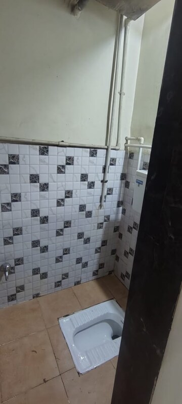 Bathroom in 1 BHK Apartment at Kopar Khairane – for Rent