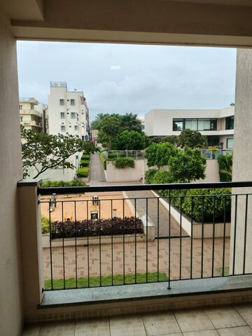 Balcony in 3 BHK Apartment at Sobha Palm Courts, Kogilu – for Rent