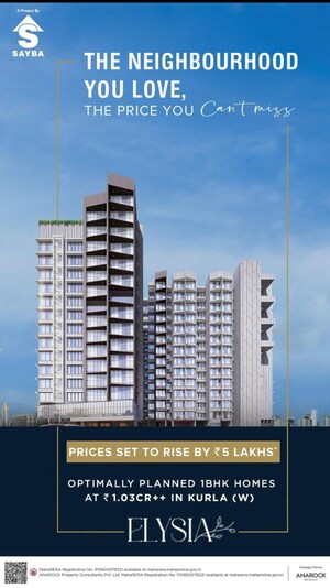 2 BHK Apartment – Exterior View View at Sayba Elysia, Kurla - for Sale