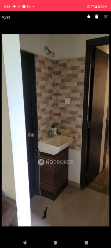 Bathroom in 1 BHK Apartment at Dynamic Royale, Karanjade – for Rent