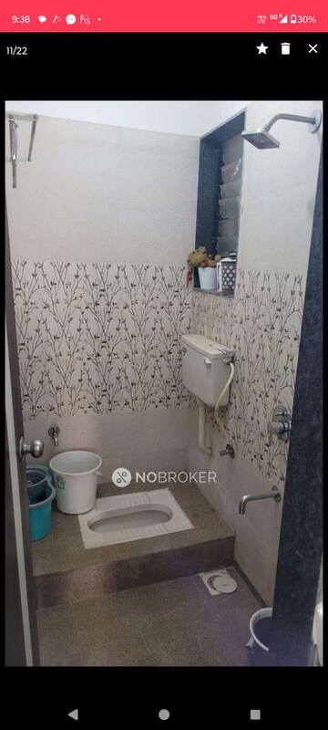 Bathroom in 1 BHK Apartment at Dynamic Royale, Karanjade – for Rent