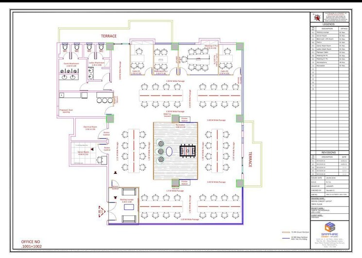 Floor Plan, teerth-technospace Commercial Office Space 5300 Sq.Ft. In Baner Pune 9060275